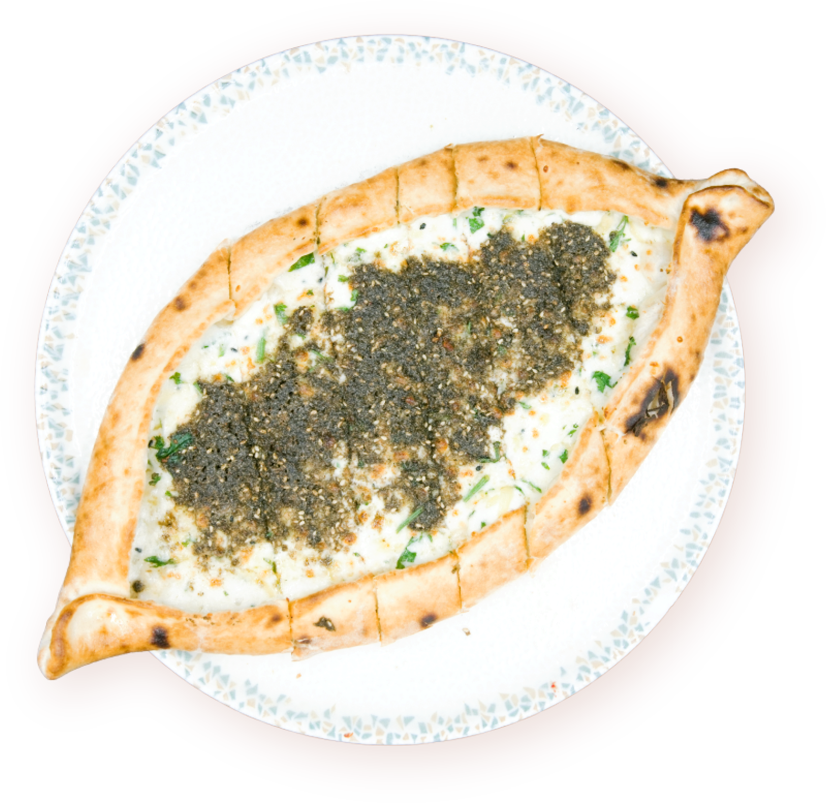 صفيحة جبنة و زعتر